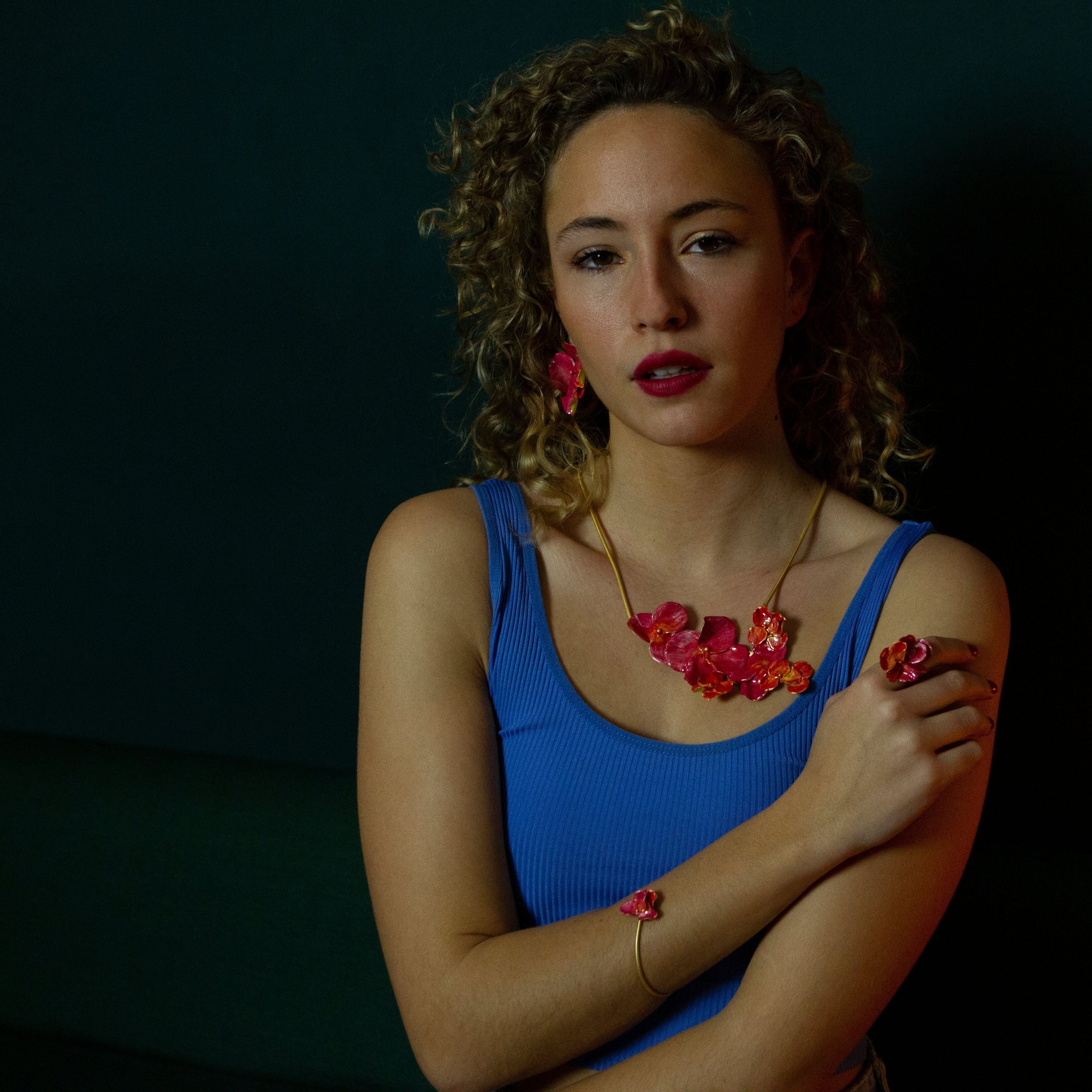 Bracciale Avana Piccolo - Fucsia/Arancione