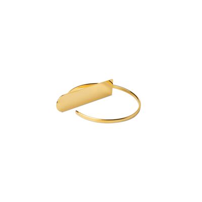 "J" foil bracelet