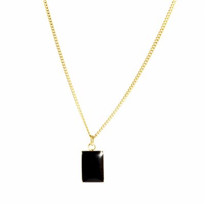 Rectangular Enamel Pendant