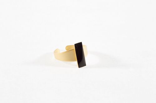 Anillo Esmalte rectangular