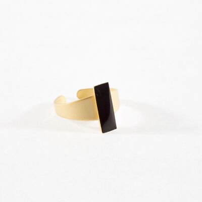 Rectangular Enamel Ring