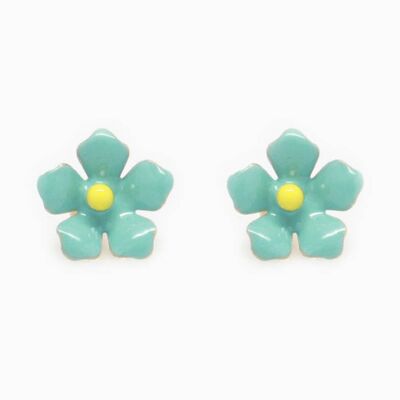 Daisy Flower Simple Earring - Turquoise