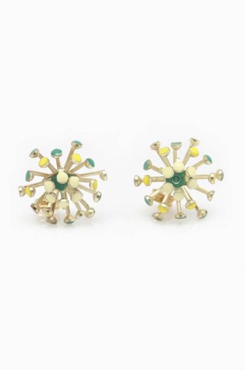 Boucles d'oreilles Dahlia - Vert 3