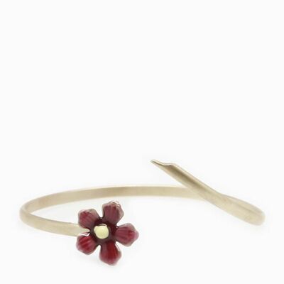 Daisy Flower Bracelet - Garnet