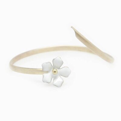 Daisy Flower Bracelet - White