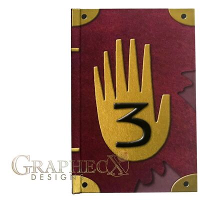 Gravity Falls inspired Journal 3 cosplay hardcover notebook