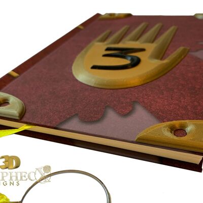 3D Gravity Falls inspired Journal 3 cosplay hardcover notebook