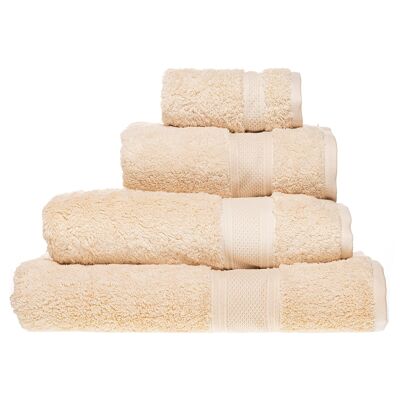 Balla di asciugamani in cotone egiziano 4, delicata per l'eczema, delicata sulla pelle, ecologica - Nastro scozzese e etichetta scritta a mano