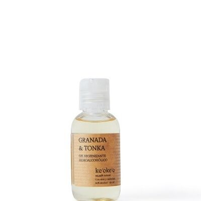 Natürliches hydroalkoholisches Gel Granada & Tonka 50 ml