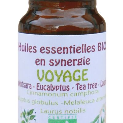 Organic Synergy Travel Ravintsara-Eucalipto-Tea tree-Alloro 10ml