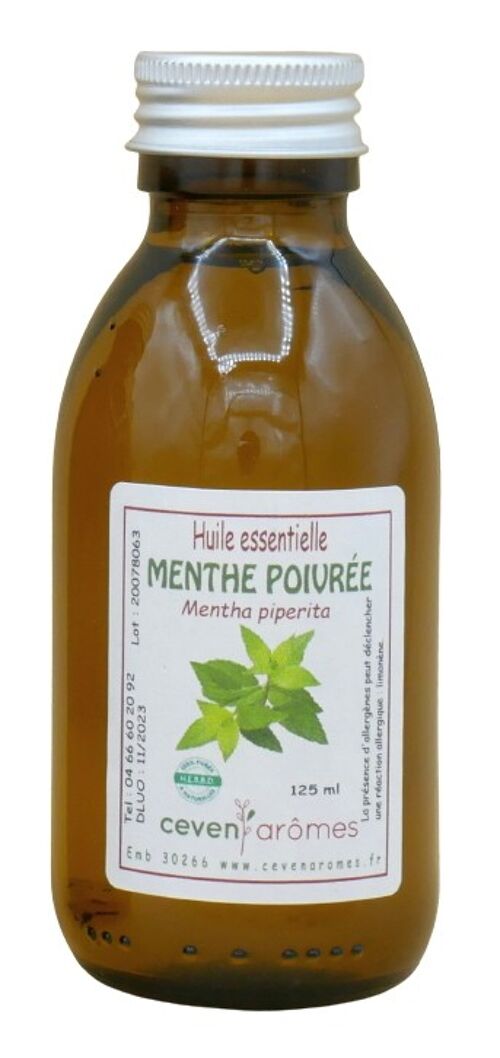 Menthe Poivrée 125ml Huile essentielle