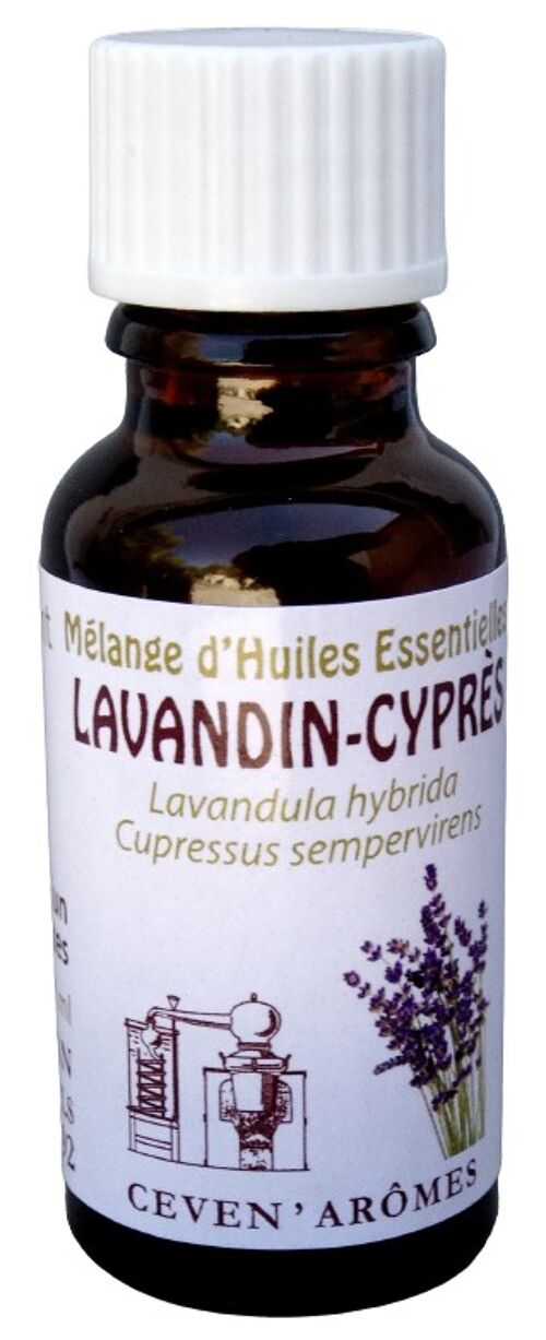 Mélange d'huiles essentielles Lavandin-Cyprès 20ml