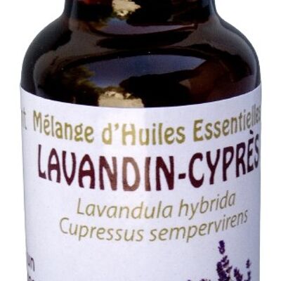 Mezcla de aceites esenciales de Lavandín-Ciprés 20ml