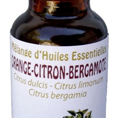 Ätherische Ölmischung Orange-Zitrone-Bergamotte 20ml