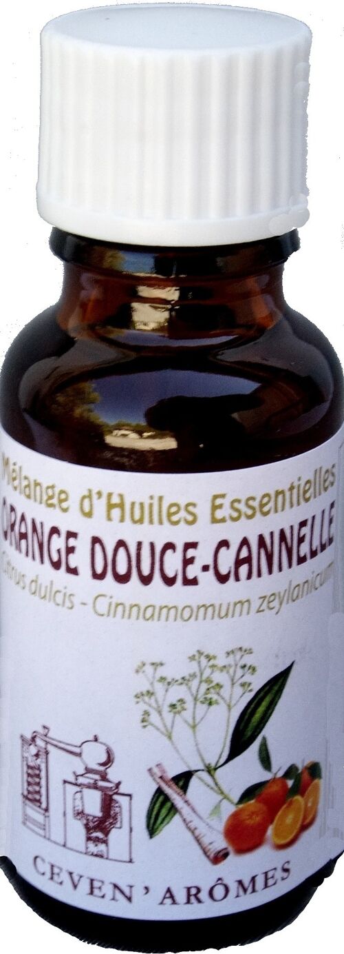 Mélange d'huiles essentielles Orange-Cannelle 20ml