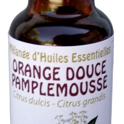 Mélange d'huiles essentielles Orange-Pamplemousse 20ml