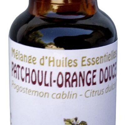 Mezcla de aceites esenciales de pachulí y naranja 20ml