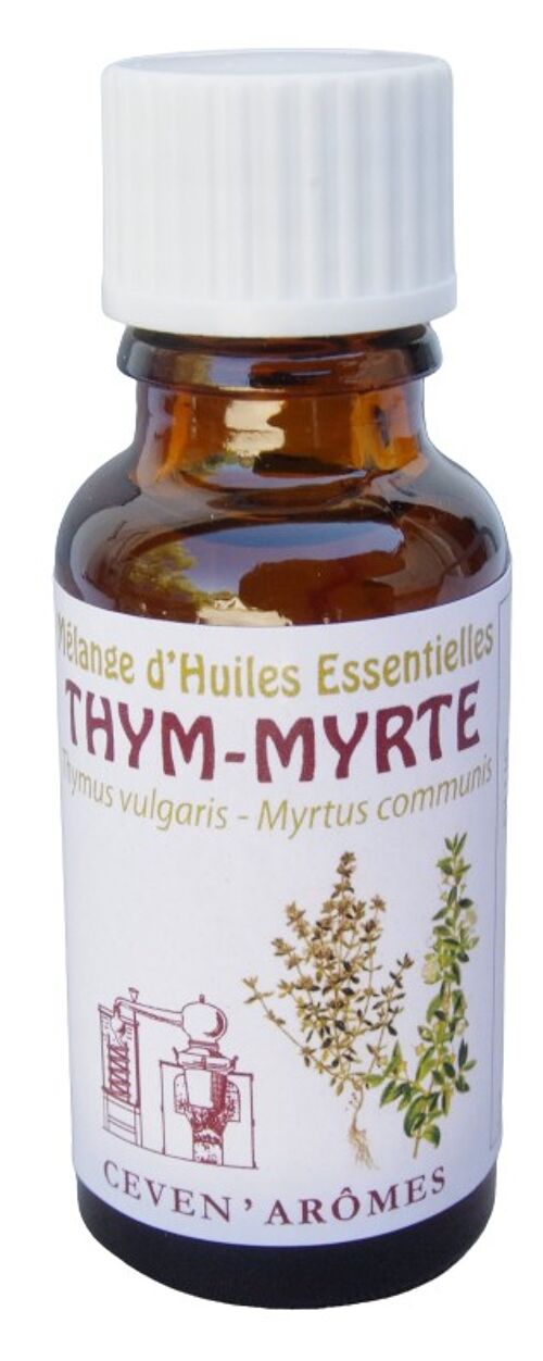 Mélange aux huiles essentielle Respiration Thym-Myrte 20ml