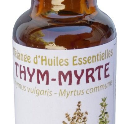 Mélange aux huiles essentielle Respiration Thym-Myrte 20ml