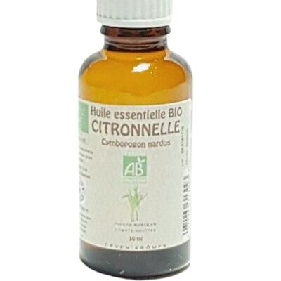 Citronella 30ml Olio essenziale biologico