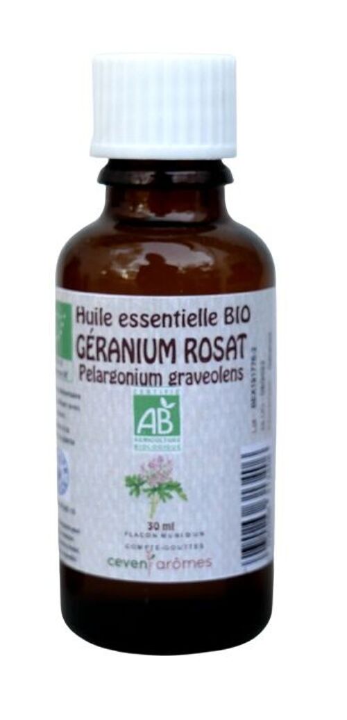 Géranium Rosat 30ml Huile essentielle bio