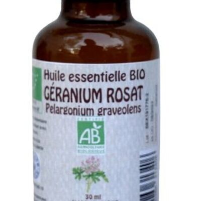 Geranio Rosat 30ml Olio essenziale biologico