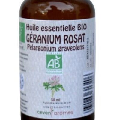 Geranio Rosat 30ml Aceite esencial orgánico