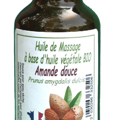 30 ml bottle of organic sweet almond oil
