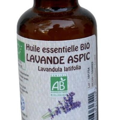 Lavande Aspic 30ml Huile essentielle bio