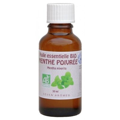 Menthe poivrée 30ml Huile essentielle bio