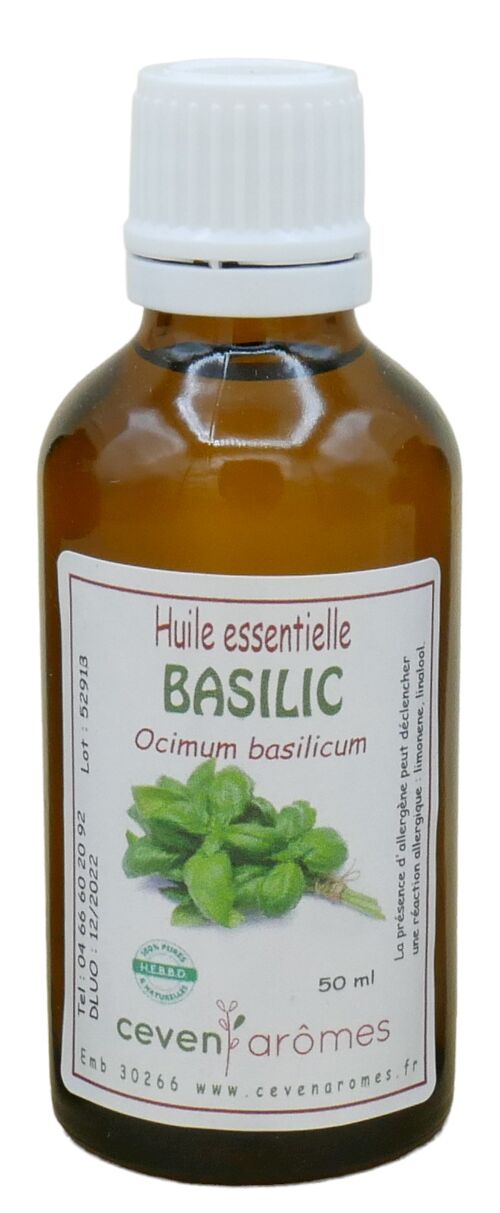 Basilic 50ml Huile Essentielle