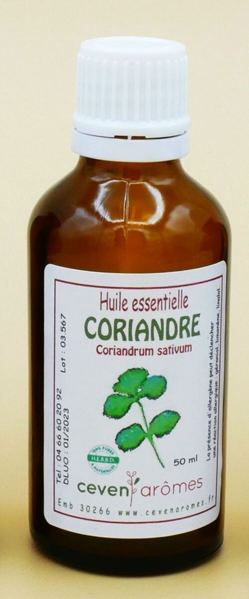 Coriandre 50ml Huile essentielle