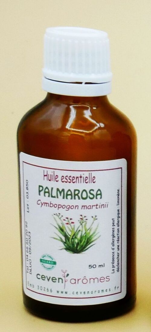 Palmarosa 50ml Huile essentielle