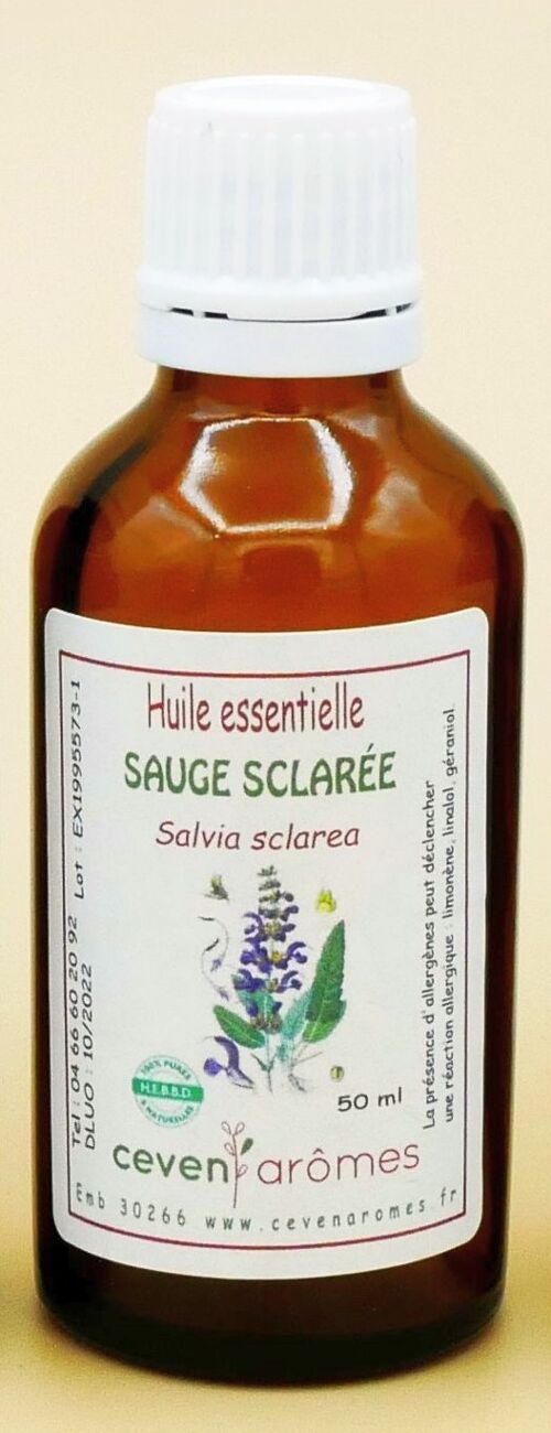 Sauge Sclarée 50ml Huile essentielle