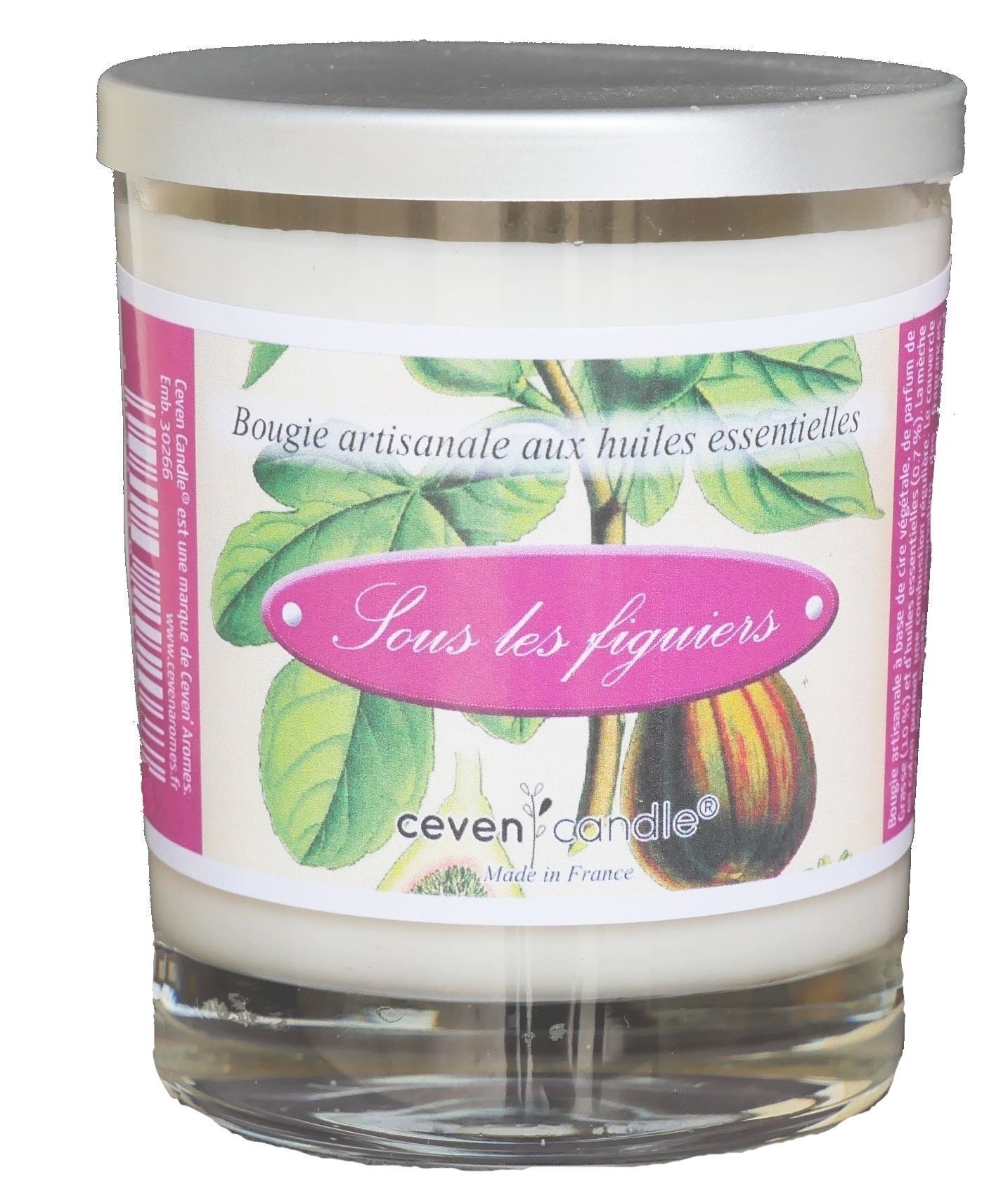 Unter den Feigenbäumen handgefertigte Kerze