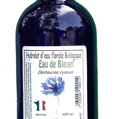 Bottiglia da 100 ml di acqua floreale di Fiordaliso bio