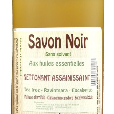 Black soap - 1L - Sanitizer with essential oils