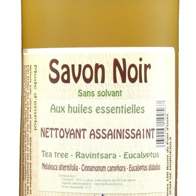 Sapone nero - 1L - Igienizzante agli olii essenziali