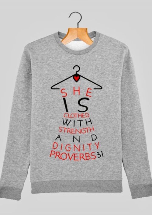 PROVERBS 31 Sweatshirt- RED - FEED THE HUNGRY