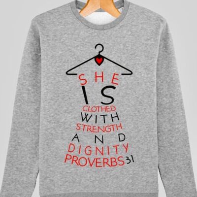 PROVERBS 31 Sweatshirt- RED - FEED THE HUNGRY