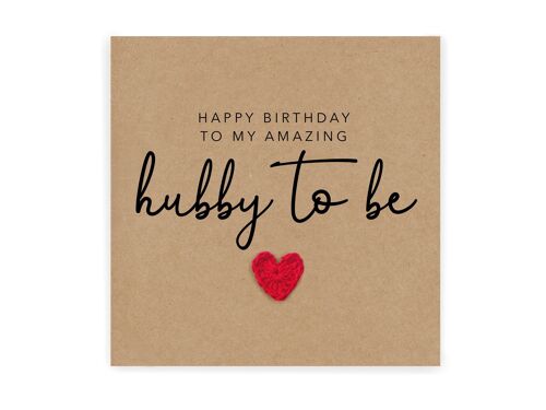 Fiancé Birthday Card, Happy Birthday To My Fiancé, Birthday Card Fiancé, Future Husband Birthday Card, Amazing Hubby Birthday Card  Fiancé (SKU: BD105B)