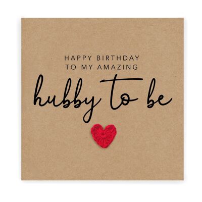 Fiancé Birthday Card, Happy Birthday To My Fiancé, Birthday Card Fiancé, Future Husband Birthday Card, Amazing Hubby Birthday Card  Fiancé (SKU: BD105B)