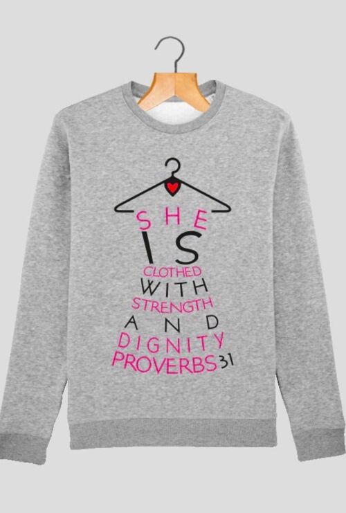 PROVERBS 31 Sweatshirt- PINK - FEED THE HUNGRY