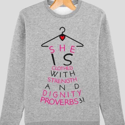 PROVERBS 31 Sweatshirt- PINK - FEED THE HUNGRY