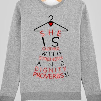PROVERBS 31 TEE- RED - A21