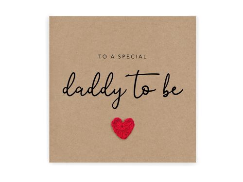 Special Daddy To Be Fathers Day Card, Congratulations Dad To Be Card, New Baby Card, New Parent Card, Birthday Card From The Bump (SKU: FD030B)