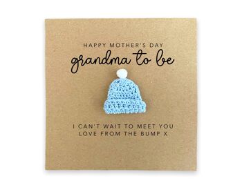 Grand-mère à être carte de fête des mères, pour ma grand-mère à être, carte de fête des mères pour elle, carte de mère de grossesse, grand-mère à être carte de la bosse (SKU : MD59B)