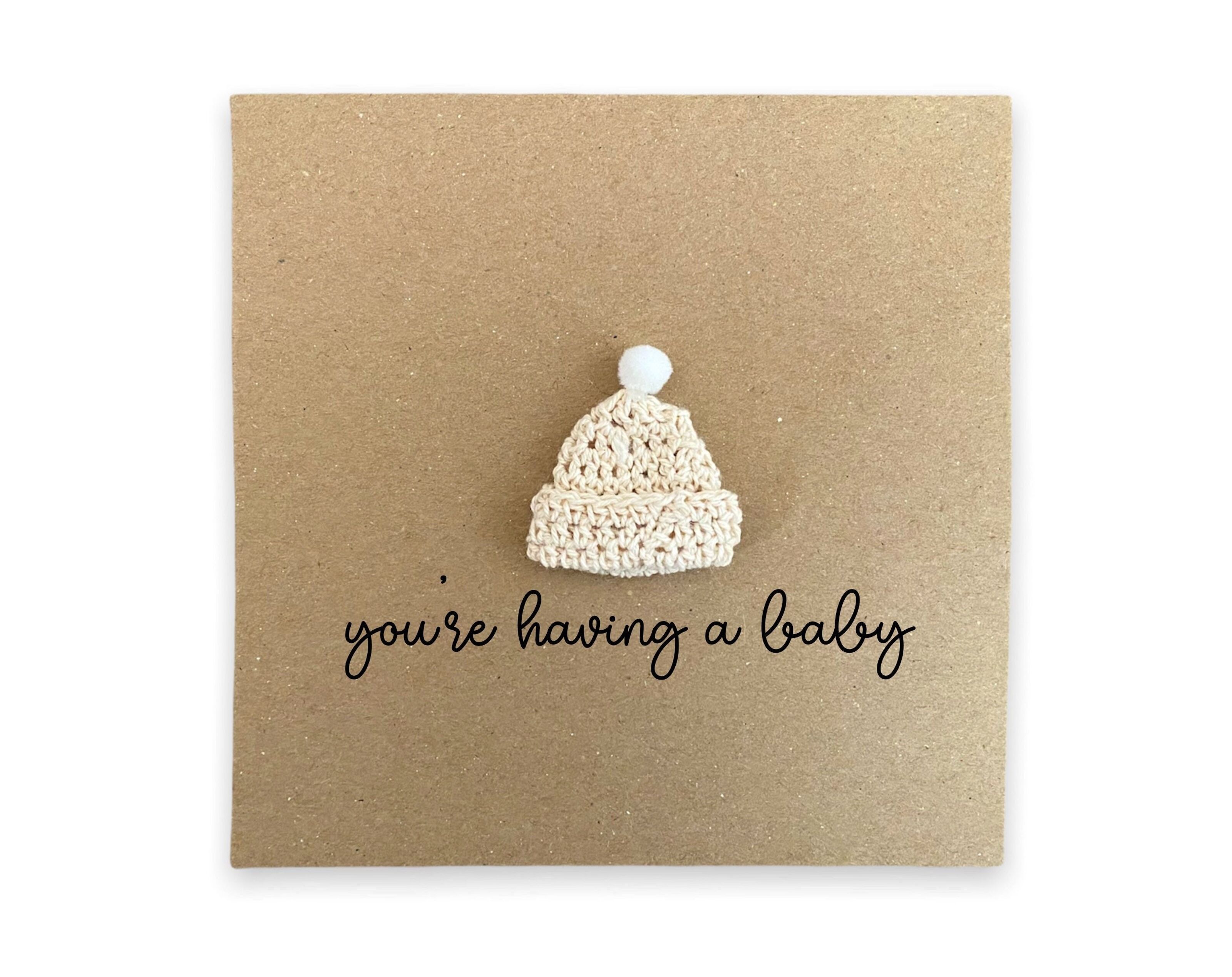 Note personalizzate di gravidanza/maternità con testo beige su
