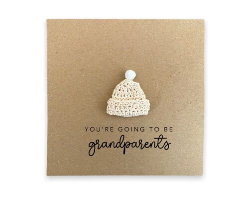 You're going to be a Grandparents card, Pregnancy announcement Card, Grandad Grandma Nan to be, New Baby Pregnancy, Send to Recipient (SKU: NB087B)