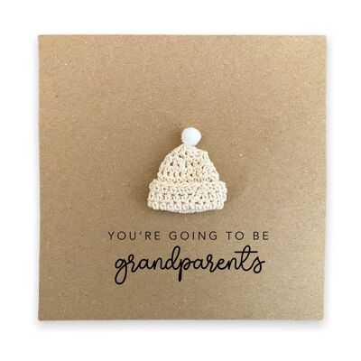 Vas a ser una tarjeta de abuelos, tarjeta de anuncio de embarazo, futuro abuelo abuela Nan, nuevo embarazo de bebé, enviar al destinatario (SKU: NB087B)